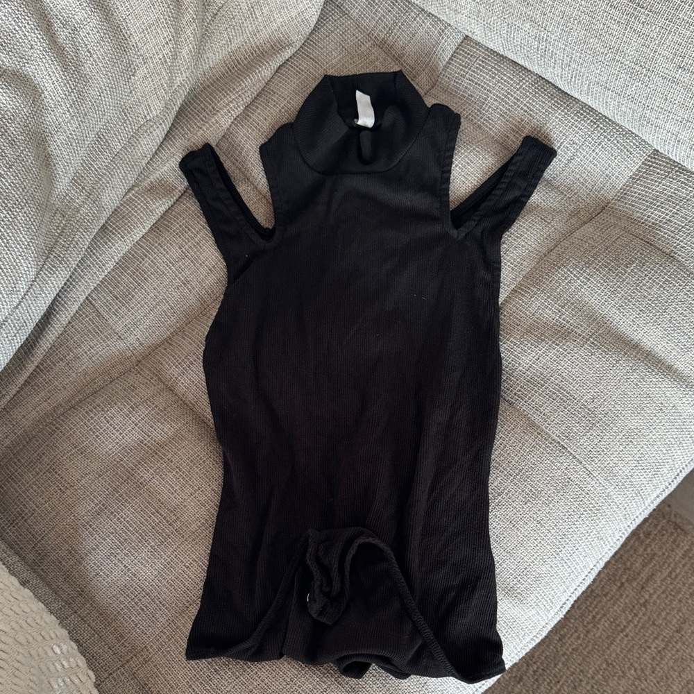 Free people Black Sleeveless bodysuit